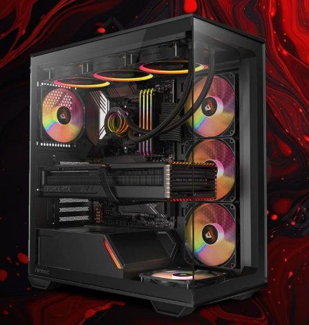 Setup de PC personalizada con iluminación RGB